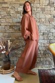 Santos Cushion Cotton Heathcliff Blouse Chestnut?
